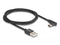 Delock 80030 - USB 2.0 Type-A naar Type-C kabel - 1 m - Zwart