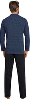 Schiesser Heren Pyjama - Royal - V Hals - Doorknoop - Maat XL