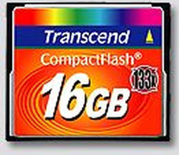 Transcend 133X - CompactFlash 8GB - Ultra-snel 45MB/s - RoHS compliant