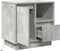 vidaXL - Nachtkastjes - met - LED - - - 2 - stuks - - - Betongrijs - - - 50x34.5x50 - cm