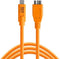 Tether Tools CUC3315-ORG - USB A naar Micro-USB B kabel - 4,6 m - Oranje