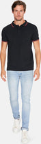 Mario Russo Polo Edward - Polo Shirt Heren - 100% Katoen - Zwart