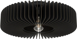 EGLO Palombaia Plafondlamp - E27 - Ø 50 cm - Zwart - Hout|Staal