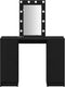 vidaXL - Kaptafel - met - LED-lichten - - - Zwart - Eiken - - - 102x33x135 - cm