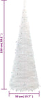 vidaXL - Kunstkerstboom - pop-up - 100 - LED's - 150 - cm - wit