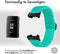 iMoshion Bandje Geschikt voor Fitbit Charge 3 / 4 - iMoshion Elastisch nylon band met zwarte aansluiting - Groen