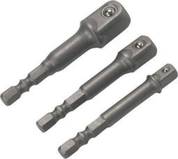 Tooltech Dop-Adapter Set - Zeskantaansluiting - Voor Accuboor - 3-delig