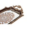 Snackdienblad DKD Home Decor Spiegel Gouden Wit Hars Donkerbruin Neoklassiek (47,5 x 26,5 x 5 cm)...