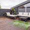 Esschert Design Jungle Leaves Tuintapijt- 240x150cm - Groen Wit