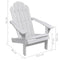 vidaXL - Tuinstoel - hout - wit