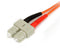 Startech.com 3m Duplex MM Fiber Optic Cable - LC-SC - Male/male - Oranje