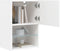 vidaXL - Tv-meubels - met - LED-verlichting - 2 - st - 40,5x30x60 - cm - wit