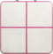 vidaXL - Gymnastiekmat - met - pomp - opblaasbaar - 200x200x10 - cm - PVC - roze