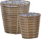 SARTI - Bloempot set van 2 - Bruin - PE rotan