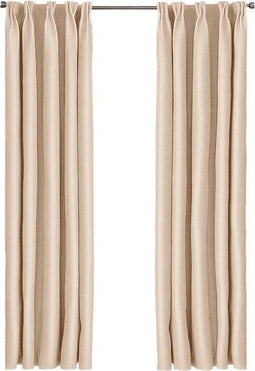 Larson - Luxe Hotel Serie - Blackout Gordijn - Visgraat motief - Licht taupe - 150 x 250 cm - 10 haken