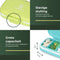 Gandria Pillendoosjes Set van 4 - Medicijndoos 12 Compartimenten - Bio-Graanvezel Waterbestendig (set van 4)