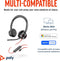 Poly Blackwire 8225 - On Ear headset - Noise Cancelling Microfoon - Zwart