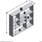 FMD Wandschap met 9 vakken wit