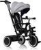 Lionelo Berry Driewieler 2in1 - Kinderwagen & Fiets - 360° draaibare stoel - PU wielen - Verstelbare duwstang - Zon- & regenkap - Groeit mee - Grijs