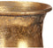Vaas Gouden Metaal 16 x 42 x 16 cm (4 Stuks) Met reliëf