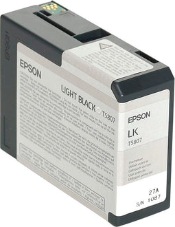 Epson T5807 - Inktcartridge / Licht Zwart