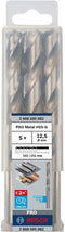 Bosch 2 608 595 082 - Metaalboren HSS-G - Diameter 12,5 mm - Nuttige lengte 101 mm (5 stuks)