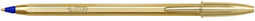 Balpen Bic Cristal Gold - blauw schrijvend