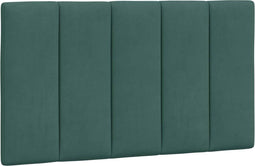 vidaXL - Hoofdbordkussen - 90 - cm - fluweel - donkergroen