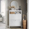 SoBuy FSR152-W - Schoenenkast - 2 Kleppen & Rek - Wit