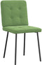 vidaXL - Eetkamerstoelen - 2 - st - fluweel - lichtgroen