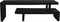 HSM Collection - TV Dressoir - 140x40x46cm - Zwart - Mangohout/ Metaal