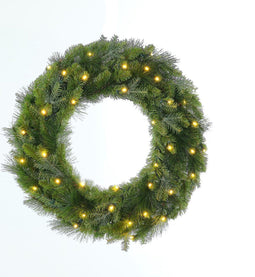 Holiday Tree - Fraser krans 60 cm met warm LED kerstboom