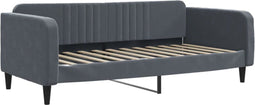 vidaXL - Slaapbank - 100x200 - cm - fluweel - donkergrijs