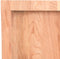 vidaXL - Wandschap - 220x40x(2-4)cm - behandeld - massief - eikenhout - lichtbruin