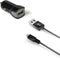 Celly CCUSBMICRO - Turbo Autolader met Micro-USB Kabel - 2.4A Output - Zilver Zwart