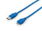 Equip KP7720 - USB 3.0 A naar Micro USB B Kabel - 1,8 m - Zwart