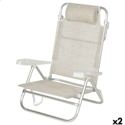 Strandstoel Aktive 47 x 82 x 49 cm (2 Stuks)