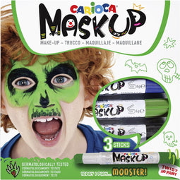Schminkstift Carioca make-up monster set à 3 kleuren - 12 stuks