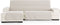 Hoes voor chaise longue met korte armleuning links Eysa SILVER Lichtbruin 100 x 110 x 290 cm