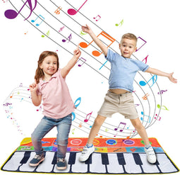 DEPLAY - XL Piano Mat - Dansmat met 8 Instrumenten en Opnamefunctie - Antislip (1 stuk)