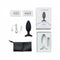 Lovense Hush 2 - Vibrerende Buttplug - Zwart - 4.45cm