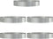 vidaXL - Tuinplanters - 5 - stuks - 120x120x20 - cm - Gegalvaniseerd - Staal