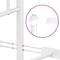 vidaXL - Bedframe - met - hoofd- - en - voeteneinde metaal - wit - 160x200 - cm