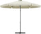 vidaXL - Parasol - met - stalen - paal - 300 - cm - zandwit