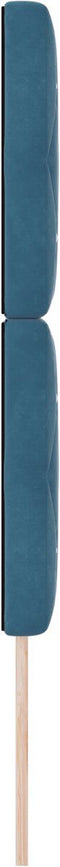 vidaXL - Hoofdbord - met - Kristalknoppen - Donkerblauw - 80 - cm - Fluweel