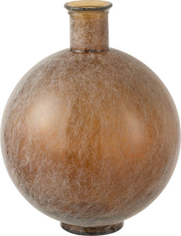 J-Line vaas Bal - glas - buin - 43.00 cm hoog