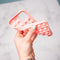 iMoshion Hoesje Geschikt voor iPhone 8 Plus / 7 Plus Hoesje Siliconen - iMoshion Pop It Fidget Toy - Pop It hoesje - Roze