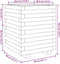 vidaXL - Plantenbak - 40x40x49,5 - cm - geïmpregneerd - grenenhout