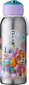 Mepal isoleerfles flip-up Campus – 350 ml – 12 uur koud / 9 uur warm – Drinkfles met rietje voor kinderen – Paw Patrol Girls