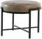 Light & Living Poef Izza - Leder - Grijs